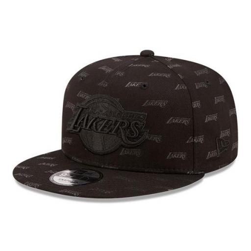 NEW ERA Gorra NBA Los Ángeles Lakers Monogram 9Fifty Snapback Cap Black [1]