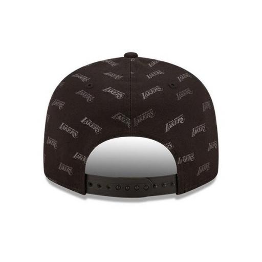 NEW ERA Gorra NBA Los Ángeles Lakers Monogram 9Fifty Snapback Cap Black [2]