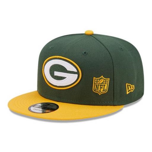 NEW ERA Gorra NFL Green Bay Packers Team Arch 9Fifty Snapback Cap Green [1]