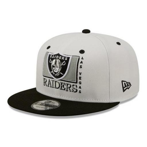 NEW ERA Gorra NFL Las Vegas Raiders Logo 9Fifty Snapback Cap White