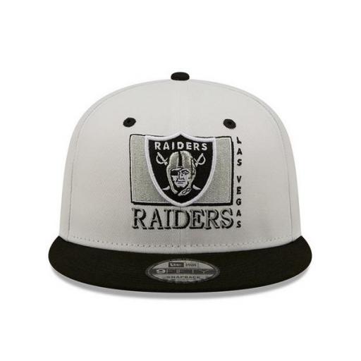 NEW ERA Gorra NFL Las Vegas Raiders Logo 9Fifty Snapback Cap White [1]