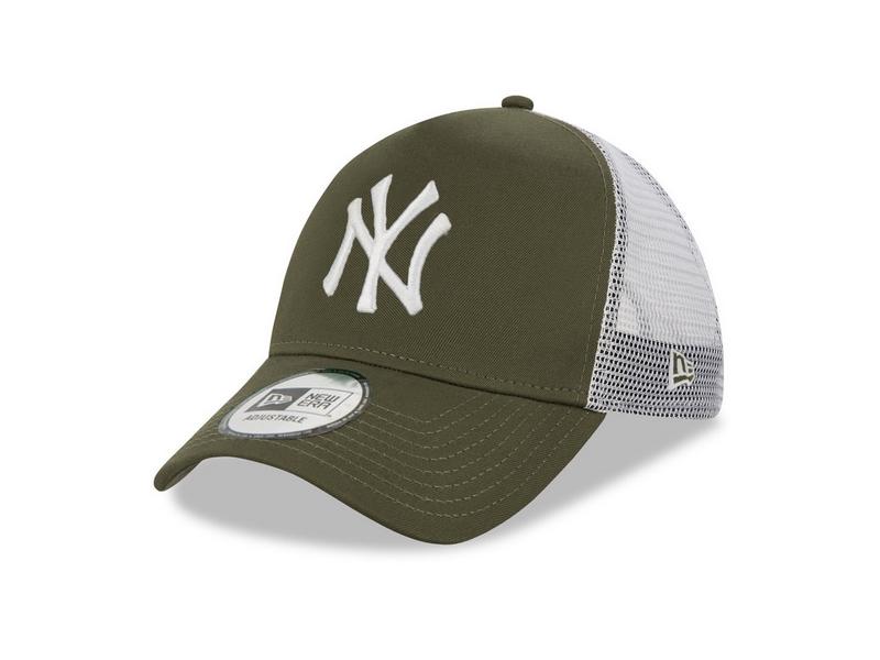NEW ERA Gorra MLB New York Yankees Khaki A-Frame Trucker Cap Nov White