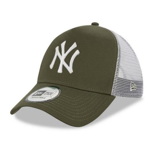 NEW ERA Gorra MLB New York Yankees Khaki A-Frame Trucker Cap Nov White [0]