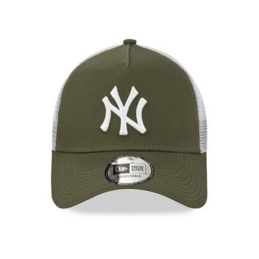 NEW ERA Gorra MLB New York Yankees Khaki A-Frame Trucker Cap Nov White [1]
