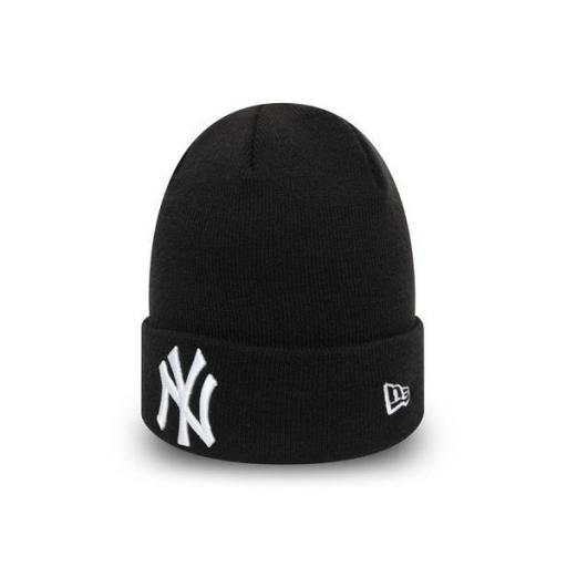 NEW ERA Gorro MLB Essential Cuff Knit New York Yankees Black White [0]
