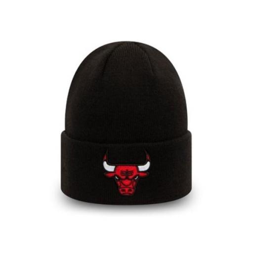 NEW ERA Gorro NBA Essential Cuff Knit Chicago Bulls Black Red [1]