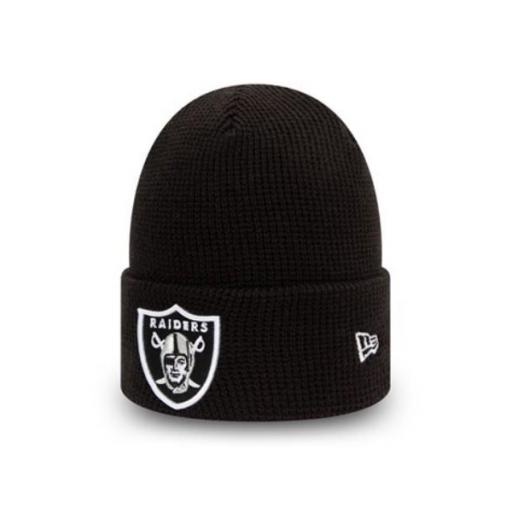 NEW ERA Gorro NFL Los Ángeles Raiders Waffle Beanie Hat Black
