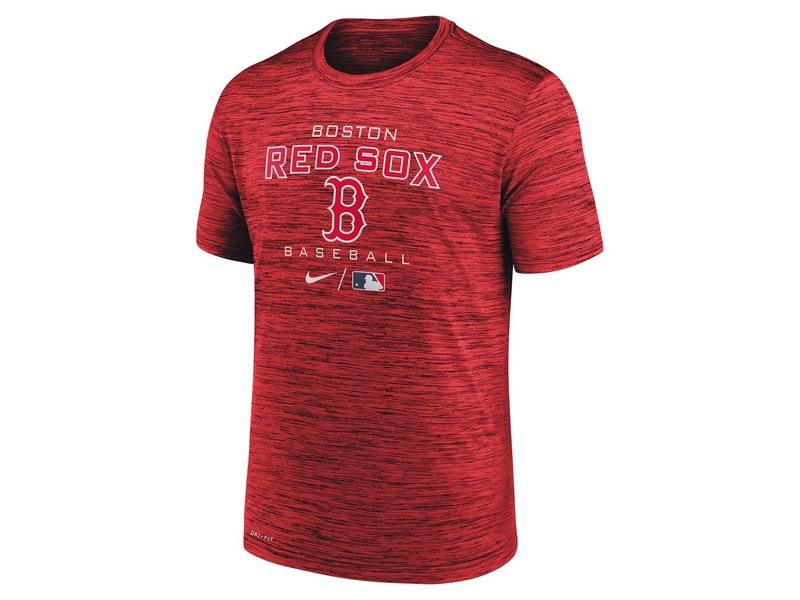 NIKE Camiseta MLB Boston Red Sox Lengend Practice Velocity T-Shirt Red 