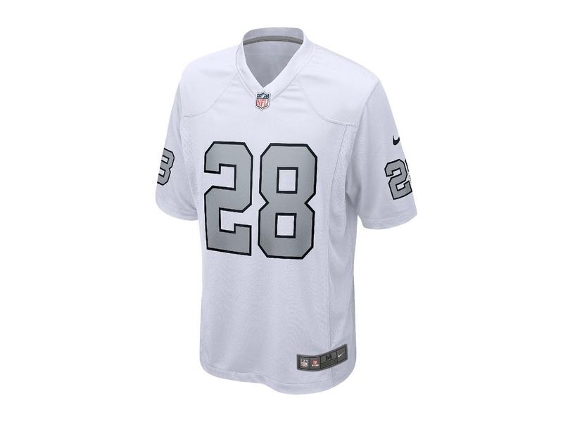 NIKE Camiseta NFL Las Vegas Raiders Josh Jacobs Nike Game Alternate Jersey White