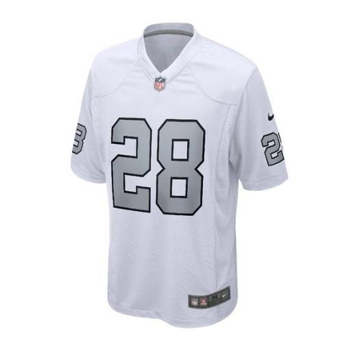 NIKE Camiseta NFL Las Vegas Raiders Josh Jacobs Nike Game Alternate Jersey White [0]