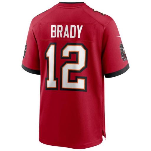 NIKE Camiseta NFL Tampa Bay Buccaneers Tom Brady Short Sleeve V Neck T-Shirt Red [2]