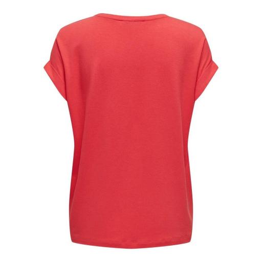 ONLY Camiseta Onlmoster S/S O-Neck Top Noos JRS Cayenne Rojo [2]
