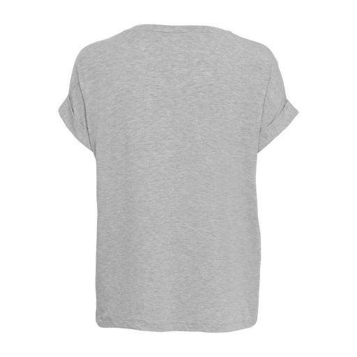 ONLY Camiseta Onlmoster S/S O-Neck Top Noos JRS Light Grey Melange Gris [3]