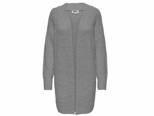 ONLY Chaqueta Mujer Onlleise Freya LS Open Cardigan KNT Medium Grey Melange Gris