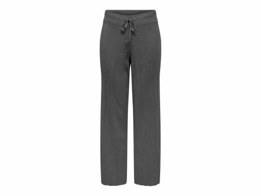 ONLY Pantalón Mujer Onltess MW Pant KNT Dark Grey Melange Gris