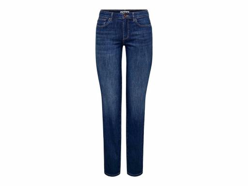 ONLY Pantalón Vaquero Mujer Onlann Mid Straight DNM SOO615 NOOS Dark Blue Denim Azul [1]