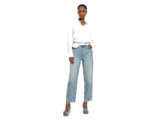 ONLY Pantalón vaquero Mujer Onlyrobyn HW Straight Lank Tint Medium Blue Denim Azul [0]