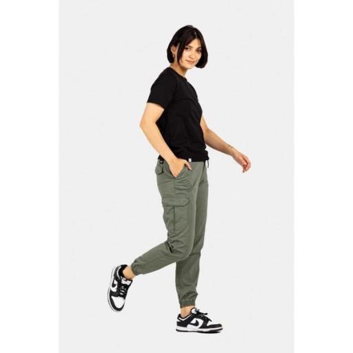 REELL Pantalón Jogger Reflex Women WL Cargo Light Olive [1]