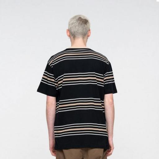 SANTA CRUZ Camiseta Arch Strip T-Shirt Black Stripe [1]