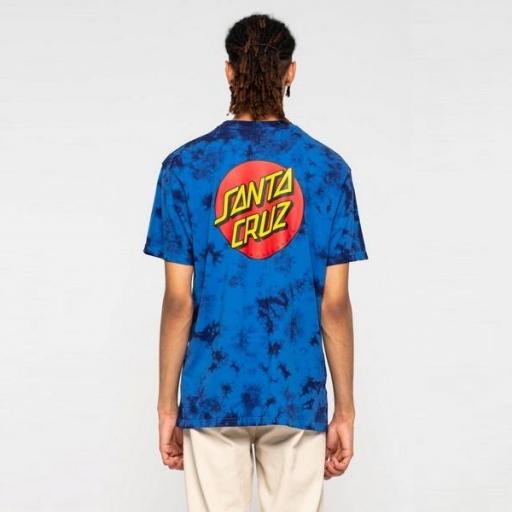 SANTA CRUZ Camiseta Classic Dot Chest T-Shirt Royal Cloud Dye [0]