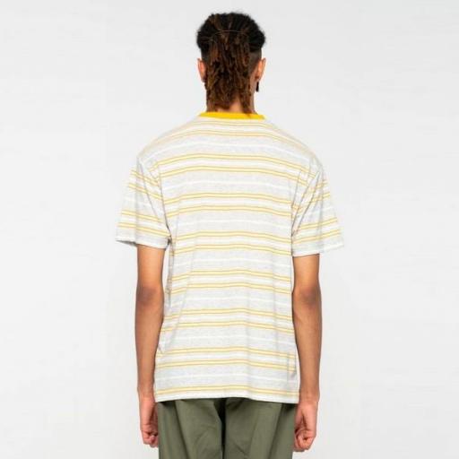 SANTA CRUZ Camiseta Mini Hand Stripe T-Shirt Athletic Heather Stripe [1]