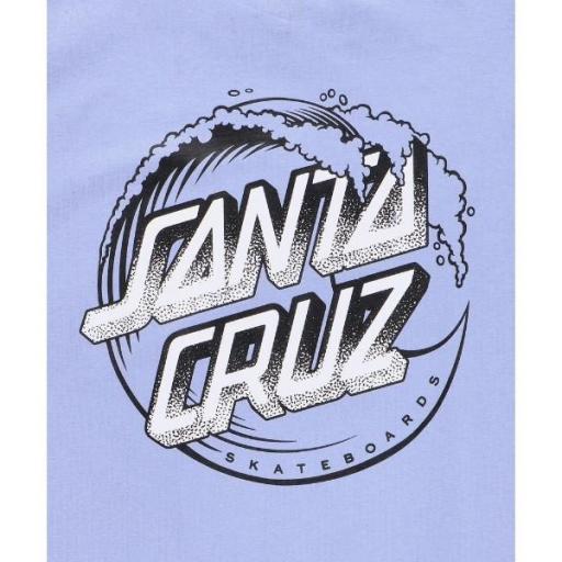 SANTA CRUZ Camiseta Tee Stipple Wave Iris Blue [2]