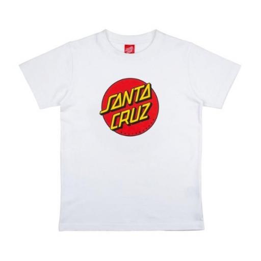 SANTA CRUZ Camiseta Youth Classic Dot T-Shirt White [0]