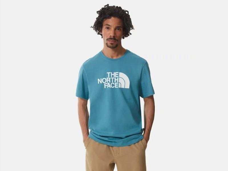 THE NORTH FACE Camiseta M S/S Easy Tee Storm Blue TNF White