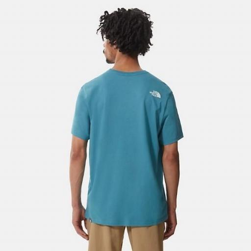 THE NORTH FACE Camiseta M S/S Easy Tee Storm Blue TNF White [1]