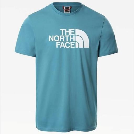THE NORTH FACE Camiseta M S/S Easy Tee Storm Blue TNF White [3]