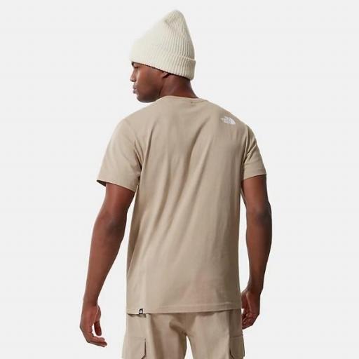 THE NORTH FACE Camiseta M S/S Fine Tee Flax-Silver Grey Wooden Tiger Print [0]