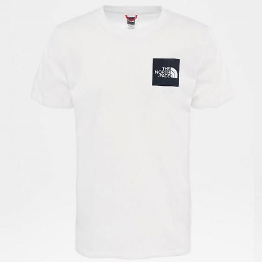 THE NORTH FACE Camiseta M S/S Fine Tee White TNF Black [0]