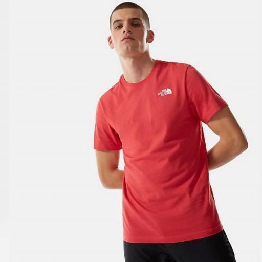 THE NORTH FACE Camiseta SS Red Box Rococco Red [1]