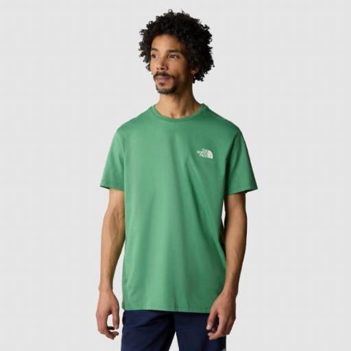 THE NORTH FACE Camiseta S/S Simple Dome Tee Deep Grass Green