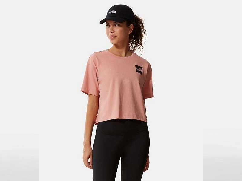THE NORTH FACE Camiseta W Cropped Fine Tee Rose Dawn
