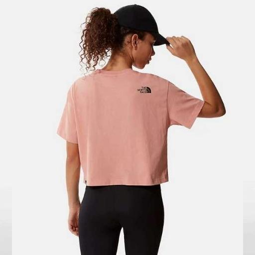 THE NORTH FACE Camiseta W Cropped Fine Tee Rose Dawn [1]