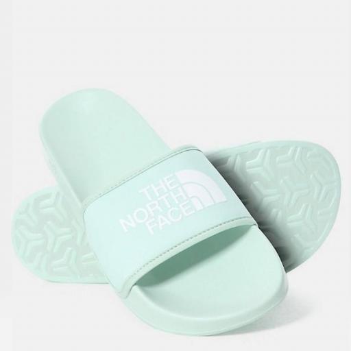 THE NORTH FACE Chanclas Base Camp Slide III Misty Jade TNF White [0]