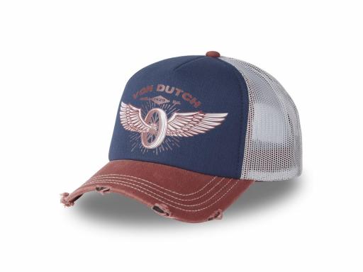 VON DUTCH Gorra Trucker Filet Efecto usada Navy Azul