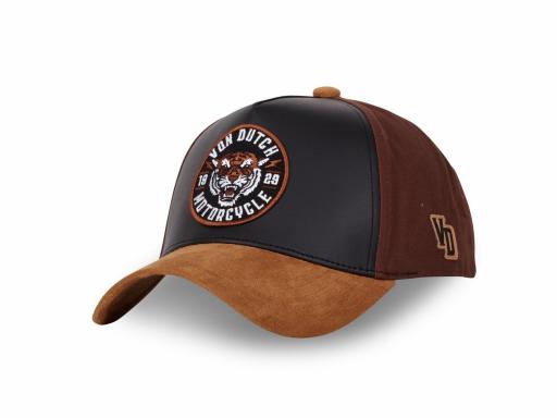 VON DUTCH Gorra Trucker Suedine Vintage Brown Marrón