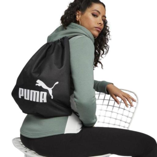 GYMSACK PUMA PHASE NEGRO. 079944 01