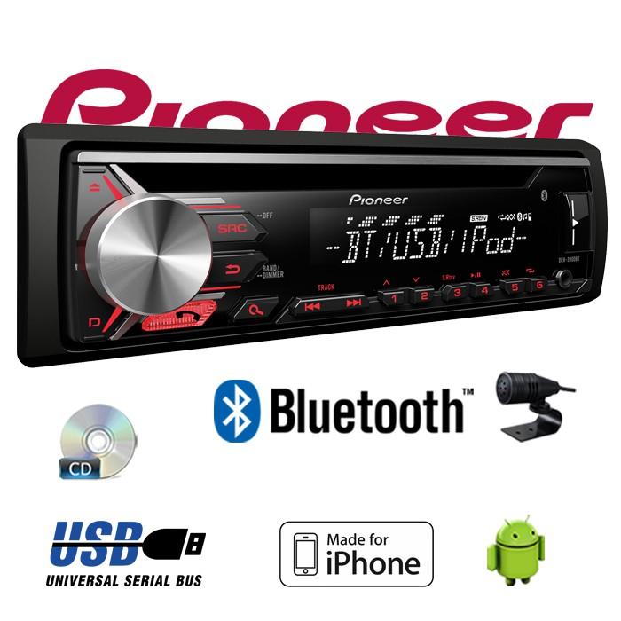Pioneer DEH-3900BT 1DIN Radio Bluetooth Spotify mit Einbauset für BMW Z4 E85 Roadster 2003-2008 