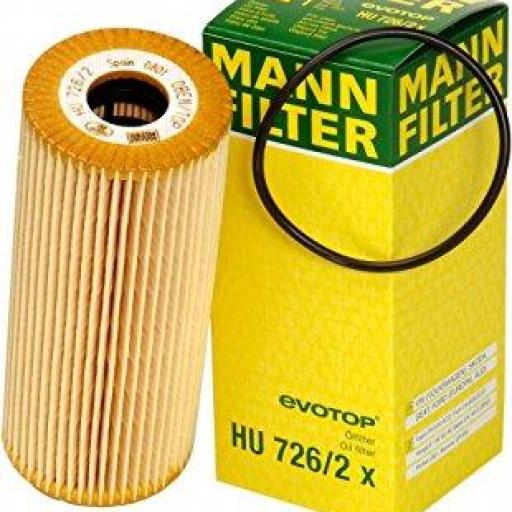 Filtro de aceite MANN-FILTER : HU 726/2 X - LOTE 10 UNIDADES