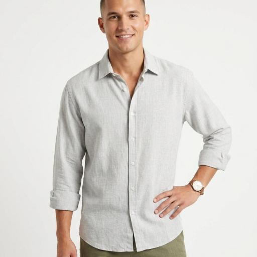 Camisa lino gris [1]