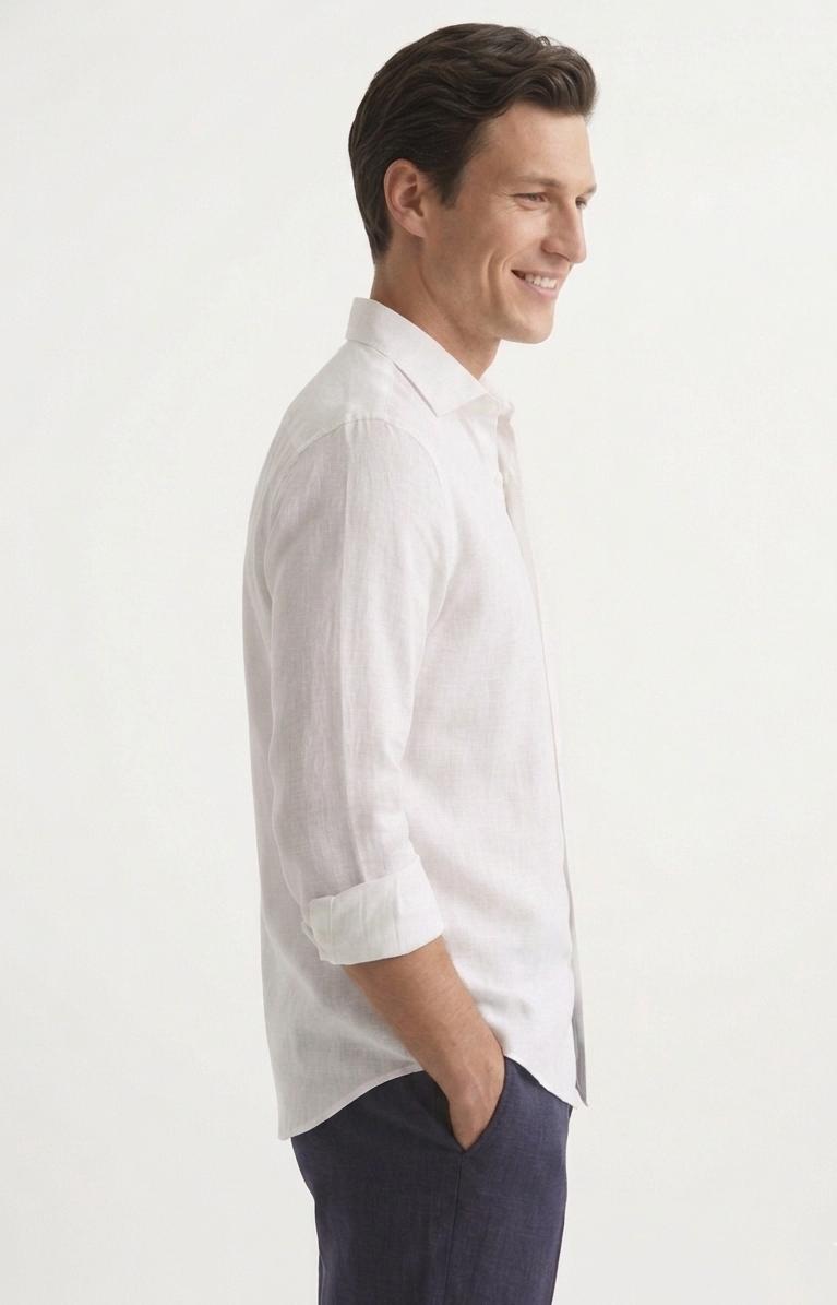 Camisa lino Blanca