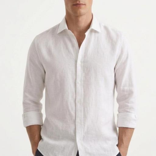 Camisa lino Blanca [1]