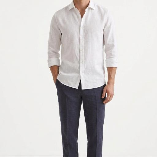 Camisa lino Blanca [2]