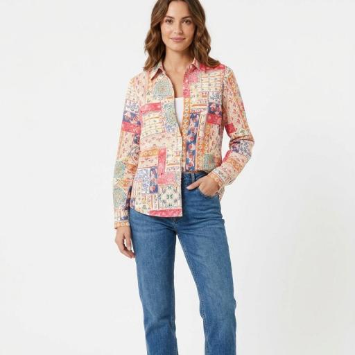 Camisa patchwork [0]