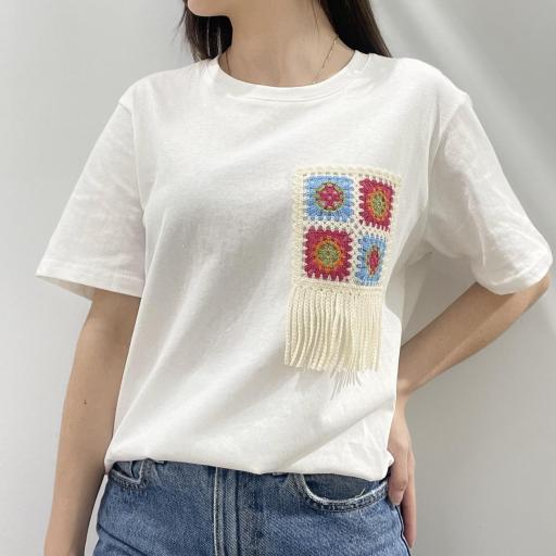 Camiseta detalle crochet