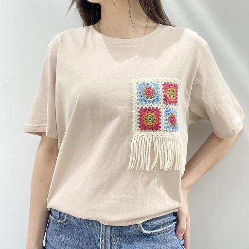 Camiseta detalle crochet [1]