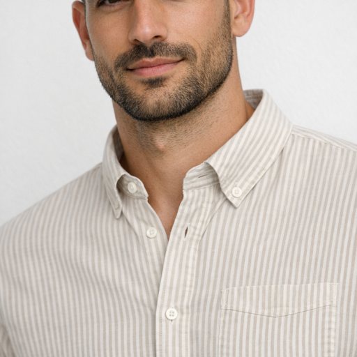 Camisa Rayas beige [0]